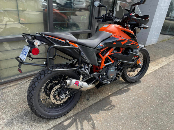 KTM 390 adventure side rack for saddlebags and Mosko Moto bags