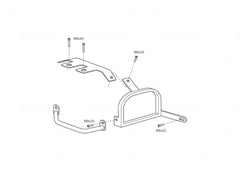 2002-2012 Suzuki vstrom DL1000 pannier rack.