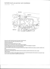 Gen2 KLR650 Multi use pannier rack 2008-2018