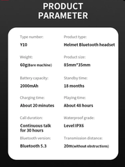 Dirtracks Helmet Bluetooth communication headset