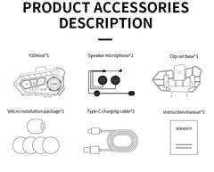 Dirtracks Helmet Bluetooth communication headset