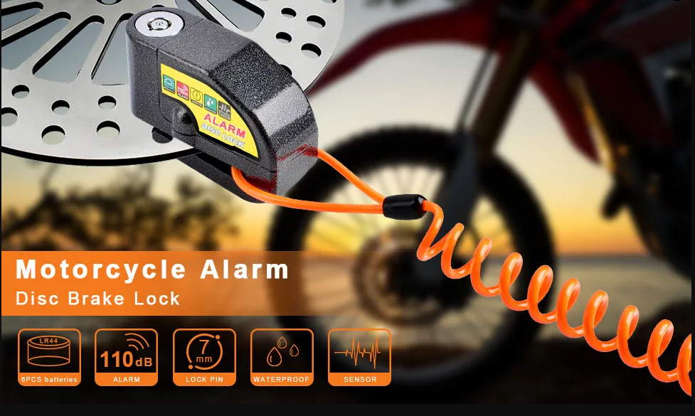 New product: Disck lock with alarm.