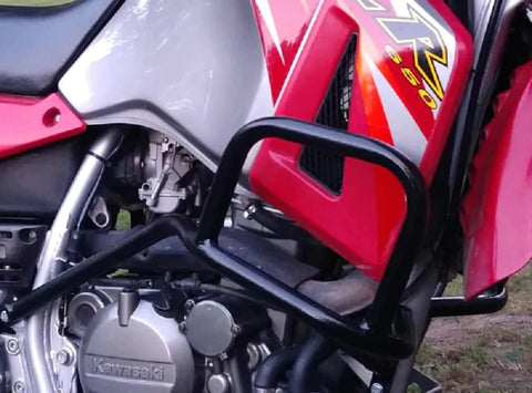 Gen1 KLR650  crash bar and heavy duty side rack 1987-2007