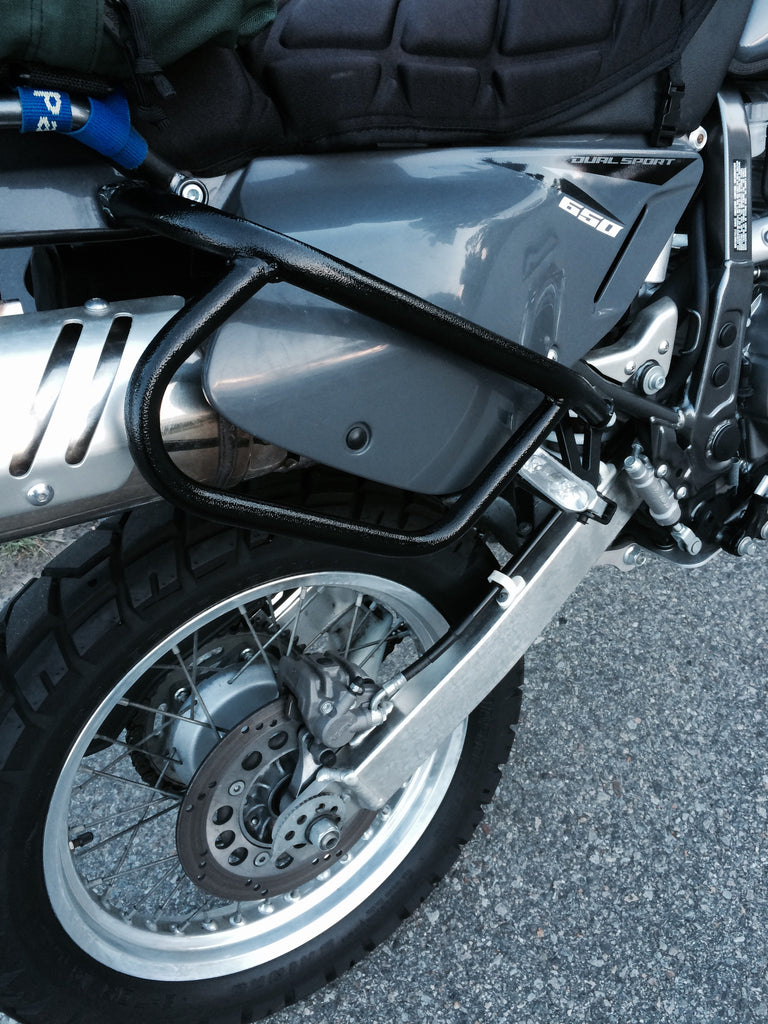 Fit For Suzuki DR650 1996–2025 Crash Bars & Saddlebag Guards – Black Powder-Coated
